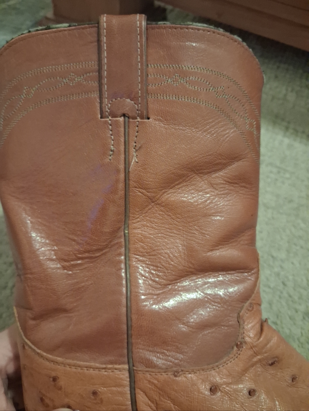 JUSTIN OSTRICH RODEO BOOTS. CLOSET CLEAR OUT! MAKE OFFER!!! - Picture 12 of 14